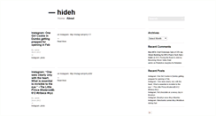 Desktop Screenshot of hideh.com