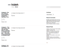 Tablet Screenshot of hideh.com